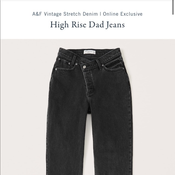 SOLD TENTATIVELY ❤️  W/tags abercombie cross cross dad jeans - Picture 1 of 4